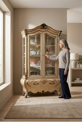 Vitrine Buffetkasten Kasten Ontwerp Italiaanse Meubels Kast Luxe Rek