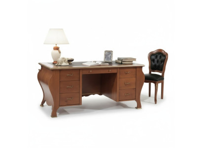 Kantoortafel klassiek ontwerp bureau bruin hout tafel meubels
