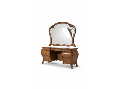 Vanity Table Set Mirror Bedroom Furniture Design 2 Piece