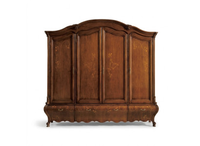 Massief houten kast Klassieke luxe slaapkamer meubels Bruin Nieuw