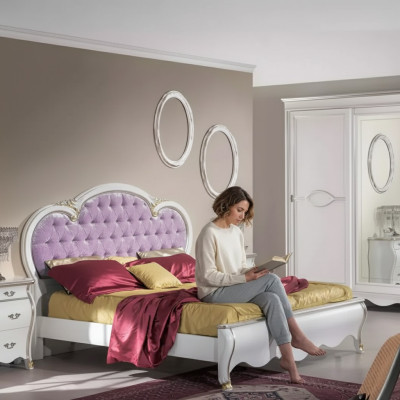 Beddengoed Ontwerp Luxe dubbele Chesterfield-hotelbedden Houten meubels Bed