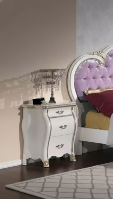 Nachtkastje met 3 laden Houten kastontwerp klassiek Nieuw
