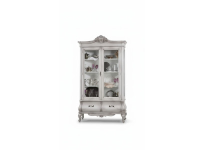 Houten vitrine wit dressoir ontwerp kasten Italiaanse meubels kast