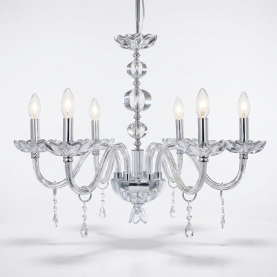Luxe kristallen kroonluchter hanglamp ontwerper hangluster glas