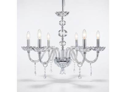 Luxe kristallen kroonluchter hanglamp ontwerper hangluster glas