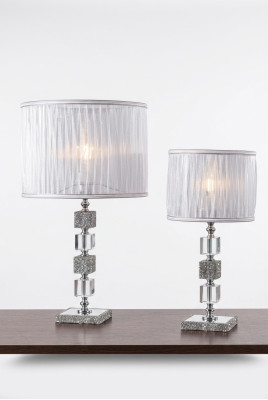 Luxe witte tafellamp kristallen kroonluchter klassieke stijl nieuw