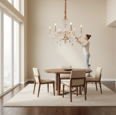 Kristallen kroonluchter hanglamp Luxe kroonluchter Nieuw