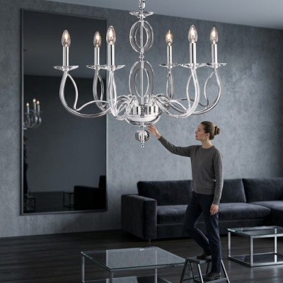Kristallen hanglamp Klassieke kroonluchter Lamp Plafondlamp