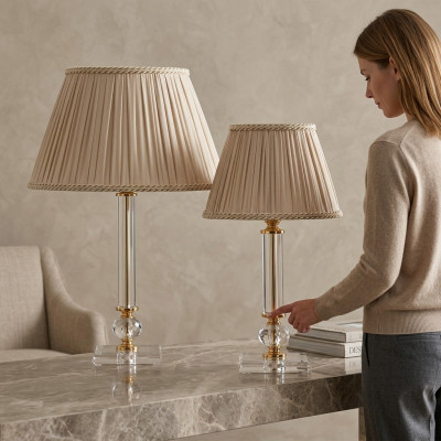 Tafellamp antieke stijl tafellamp kristallen lampen vloerlamp