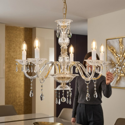 Kristallen kroonluchter Miki plafondhangende kroonluchter lamp kristallen kroonluchter