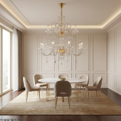 Kristallen kroonluchter kroonluchter hanglamp plafondlamp lamp