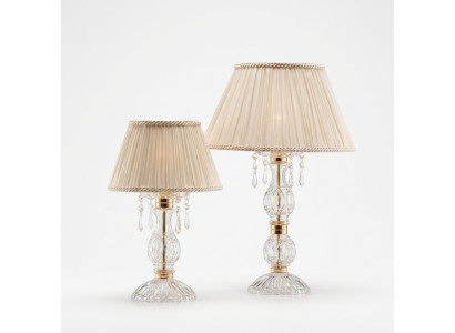 Antieke stijl Beige Lamp Tafellamp Kristallen Kroonluchter Tafellampen