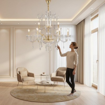 Kroonluchter Hanglamp Verlichting Kroonluchter goud Lamp