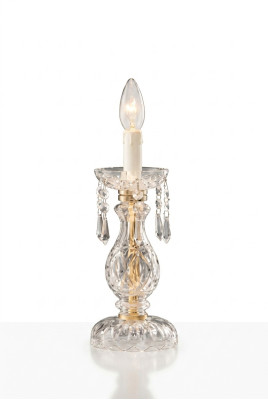 Stijlvolle tafellamp Antiek stijl Inrichting Luxe Kaarslamp Kristal