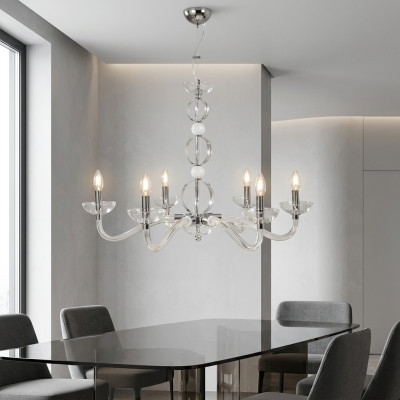 Kristallen kroonluchter plafond hanglampen kroonluchter 6x lampen nieuw