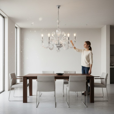 Luxe kroonluchter plafondlamp Klassieke lampen Kristallen kroonluchter