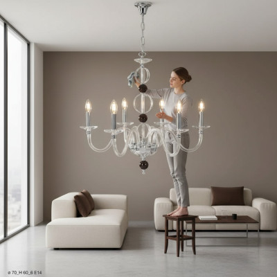 Elegante plafondlamp klassieke kroonluchter kristallen kroonluchter nieuw.