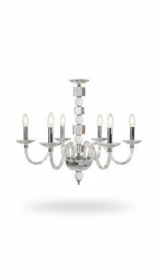 Kristallen kroonluchter wit kroonluchter plafondlamp kroonluchter