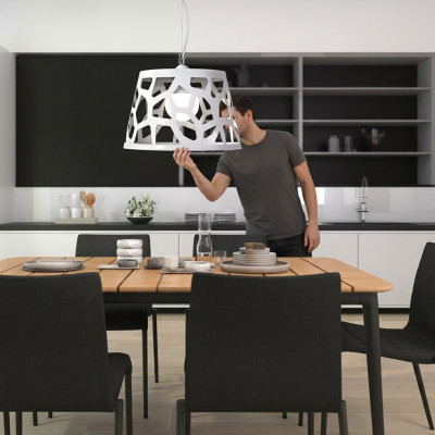 Ontwerper Luxe Kroonluchter Plafondlamp Moderne Witte Luxe Lamp Stijl