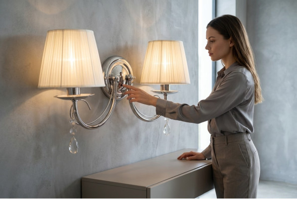 Wandlamp muur lamp klassieke muur kroonluchter dubbele muur lamp