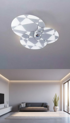 Kroonluchter stijl Moderne plafondlamp prachtige lamp nieuw Luxe Grijs