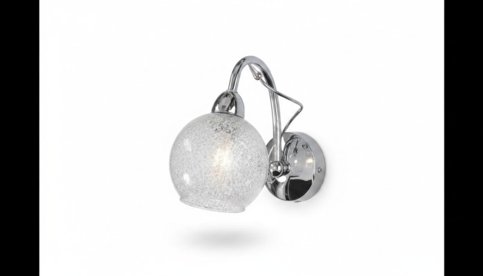 Zilveren wandkroonluchter Klassieke hanglamp Luxe designerlamp.