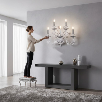 Wandlamp Kroonluchter Lampen Wandlamp Lamp Wandkroonluchter Antieke stijl
