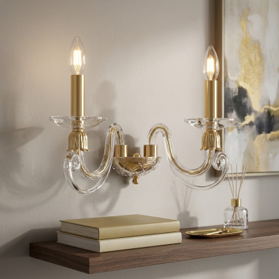 Klassieke wandlamp lamp kroonluchter wandlampen licht kristal