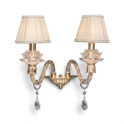 Stijlvolle wandlamp Klassieke wandlamp in goud Luxueuze kroonluchter