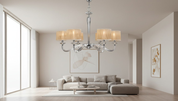 Luxe hanglampen plafondlampen beige moderne plafondlamp nieuw