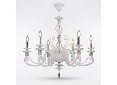 Plafondlamp Hanglamp Luchter Kroonluchter Glas Wit Lampen Antieke Stijl