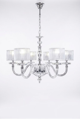 Plafondlamp Plafondluchter Kandelaar Kroonluchter Glas Wit Lampen Antieke Stijl