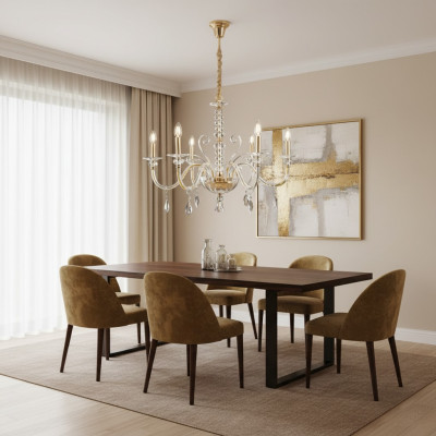 Luister Kristal Kroonluchter Lamp Plafondlamp Licht Hanglamp nieuw