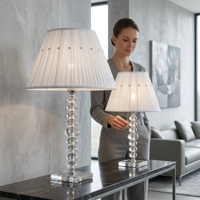 Tafellamp Witte tafellamp Kristallen kroonluchter Moderne lampen nieuw
