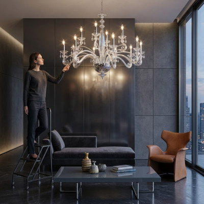 Kroonluchter Plafondlamp Luxe kristallen kroonluchter Hanglamp