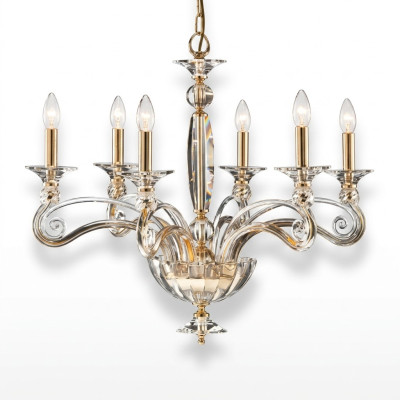 Kristallen kroonluchter met 6 lampen hanglamp plafondlamp