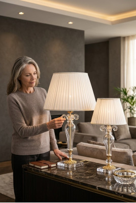Tafellamp Tafellamp Verlichting Kristal Lampen Antieke Stijl Lamp
