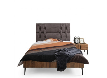 Luxe slaapkamer nachtkastje bedden bed 2-delige complete set design inrichting