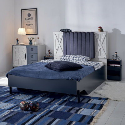 Moderne Stijl Bed Houten Bedden Luxe Ontwerp Slaapkamer Meubels Houten Bed