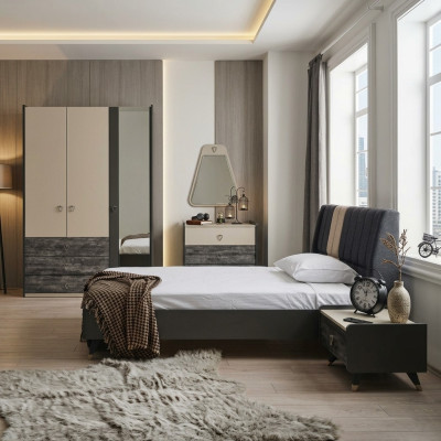 Luxe stijlvolle slaapkamer Modern meubilair Bed 5-delige sets
