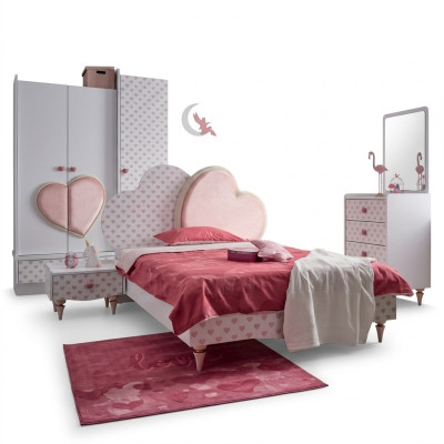 Moderne bedden kinderbed kinderkamer bed kinderbed meubels hout wit nieuw