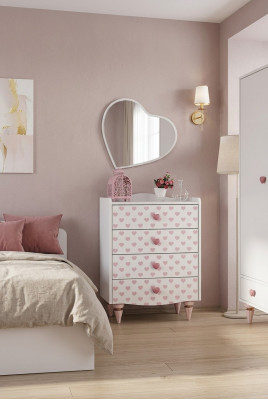 Commode Spiegel Hout Set Modern Design Meubels Nieuw Groep Wit Luxe 2-dlg.
