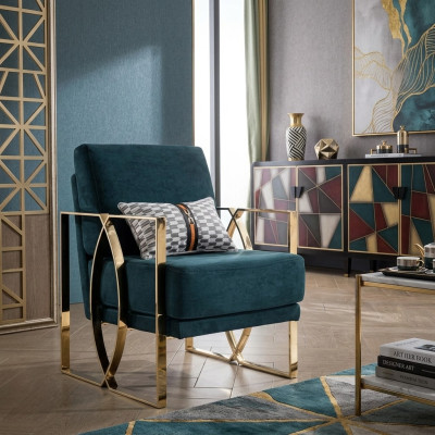 Luxe fauteuils Modern ontwerp Groen Ontspanningsstoel Zitplaats Luxe Wachtruimte Nieuw