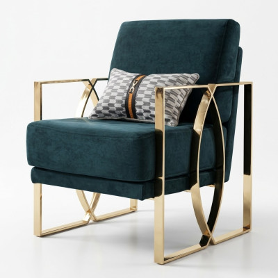 Luxe fauteuils Modern ontwerp Groen Ontspanningsstoel Zitplaats Luxe Wachtruimte Nieuw