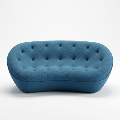 Bankstel 3-zits bank Beklede banken Banken woonkamer ontwerp textiel stof.