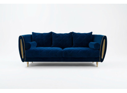 Ontwerp Blauw 2-zits Relaxbanken Bank Textiel Bekleding Stof Bankstellen