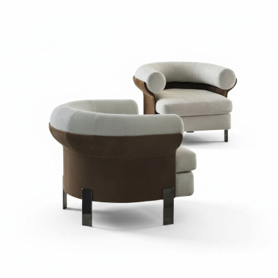 luxe fauteuils Moderne fauteuil TV-bank 1-zitsbank Stoffen stof