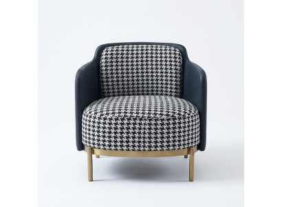 Stijlvolle veelkleurige fauteuil moderne fauteuil tv-bank textielfauteuil