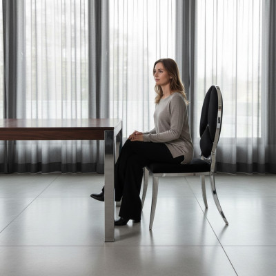 Stoel Zwart Nieuw Stoelen Gestoffeerde Stoel Fauteuil Metaal Lounge Design Meubels