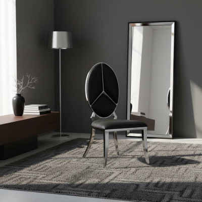 Stoel Zwart Nieuw Stoelen Gestoffeerde Stoel Fauteuil Metaal Lounge Design Meubels